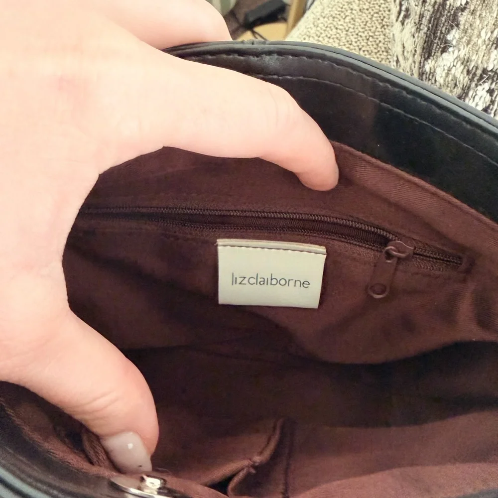 Vintage Liz Claiborne Leather Purse - Picture 3 of 4